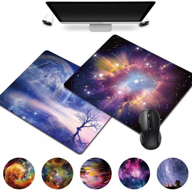 Print Space PU Leather Desk Mouse Gaming keyboard Mat Pad Laptop Office Computer