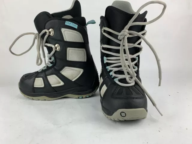 BURTON FADER Snowboarding Boots Women's SIZE 6 US, EUR 36.5, UK 4 Navy Blue Grey