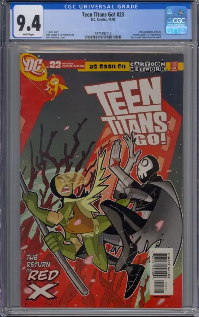 Teen Titans Go! #23 Cgc 9.4 1St Red X