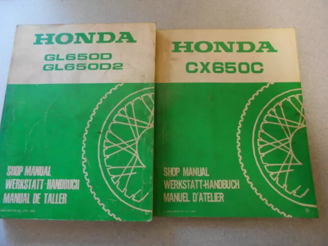 Shop Manual Repair Instructions Honda CX 650 C Model Year 1983 Shop Manual