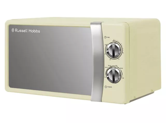 Russell Hobbs Colours Plus+ Classic Cream Compact Manual Microwave Rhmm701C