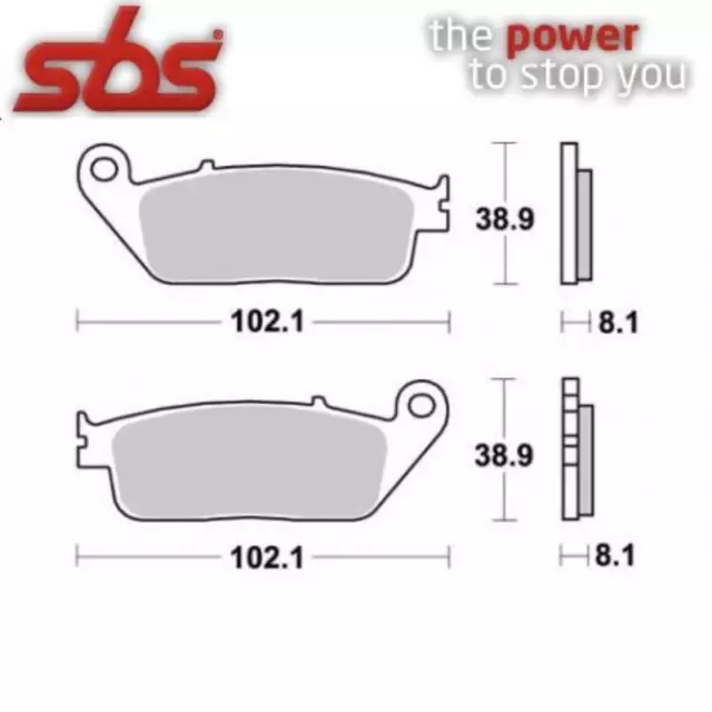 Paire Plaquette de Frein 183MS 183 Ms pour Honda 125 Sh I 2017-2017