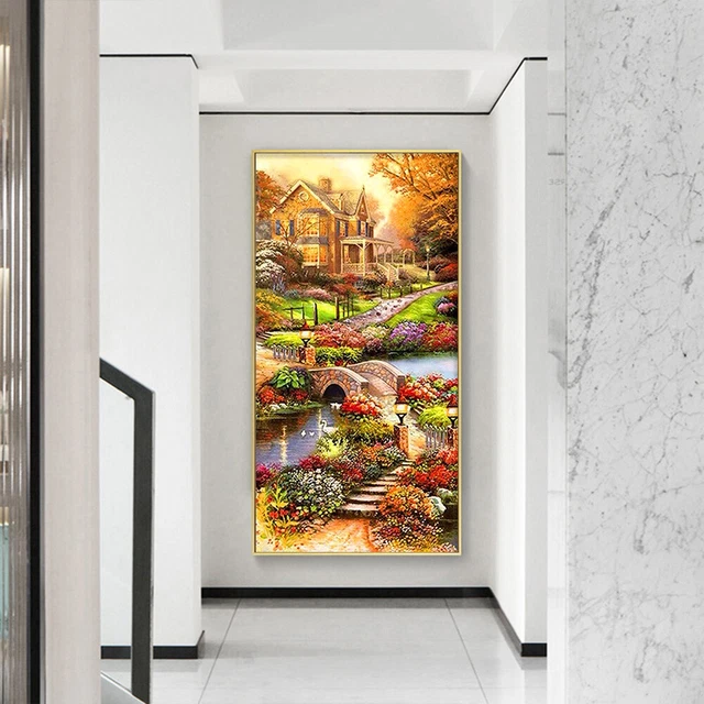 Idyllic 5D DIY Full Round Drill Diamond Painting Embroidery Cross Stitch Gifts 3