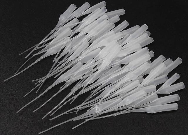 Bonsicoky 200Pcs Micro CA Glue Tips, Precision CA Applicator Tips Glue Tip Ex...