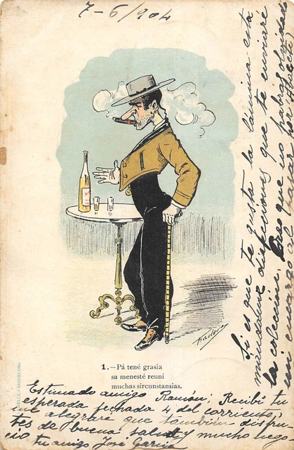Cpa Illustrator / Signature / Fradera / Cow Boy