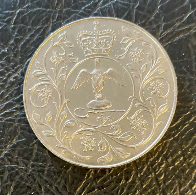 1977 Queen Elizabeth II Silver Jubilee Commemorative Crown Coin