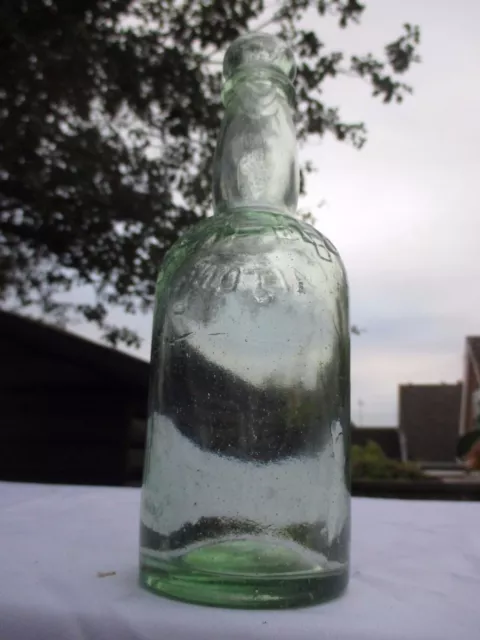 VINTAGE OLD HALF PINT " BLOB TOP" BEER SODA BOTTLE ALTON & CO DERBY c1910