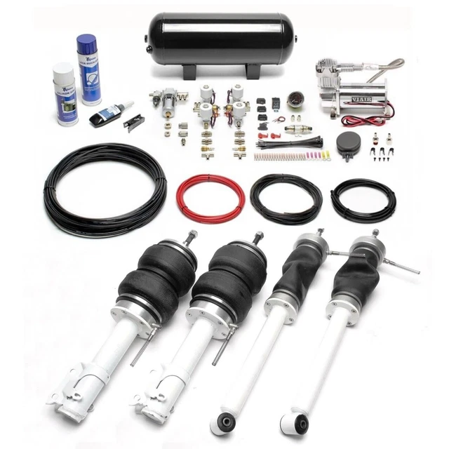 Ta technix Air Châssis+Kit de Compresseur Noir pour VW Corrado Golf II Jetta II