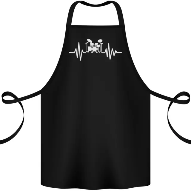 Drum Kit Pulse ECG Drum Drummer Drumming Cotton Apron 100% Organic