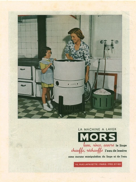 PUBLICITÉ DE PRESSE 1960 Station Mobil Premier Service Automobile