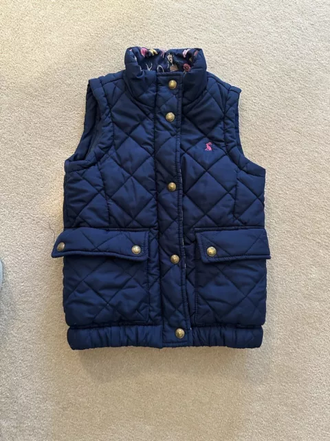 Joules Padded Quilted Girl’s Gilet Jacket Coat 5 Years Navy