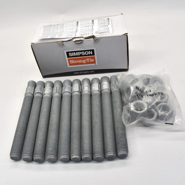 Wedge Anchor 3/4" x 7" Galvanized Qty. 10 pieces fastener WA75700MG