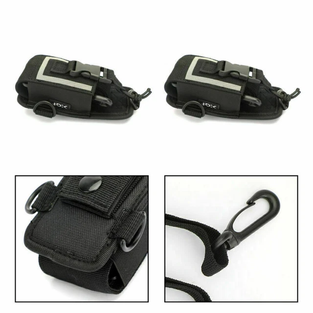 2PCS Universal Réglable Multi-Function Radio Nylon Case Talkie walkie Sac