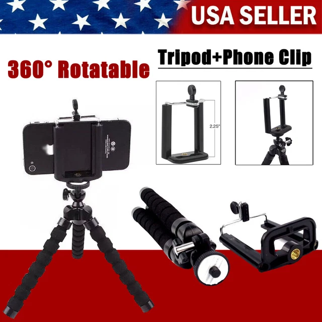 Cell Phone Tripod Adapter Holder Universal Smartphone Mount For iPhone Samsung