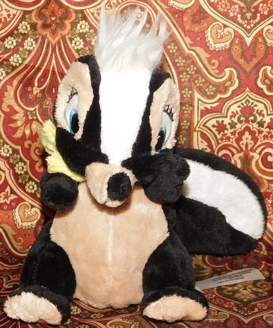 Disney Store 6” Flower Skunk From Bambi Plush Stuffed Animal turns into Egg O
