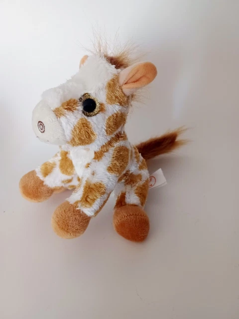 MVP WINKEEZ PLUSH Seated Giraffe Stuffed Animal Gold Glitter Eyes