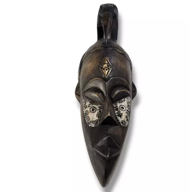 Vintage Anteater Tribal Wood Mask African Art Mask Ghana Hand Carved