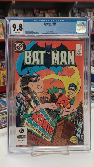 BATMAN #368 (DC Comics, 1984) CGC Graded 9.8 ~ JASON TODD ROBIN ~ White Pages