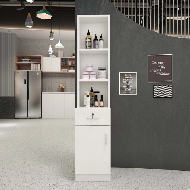 Stylish White Beauty Storage Organizer for Hairdressers  Barbers This title