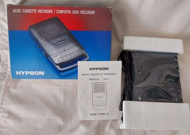 Lecteur A Cassette Hypson C671.Ac/Dc Cassette Recorder  Enregistreur