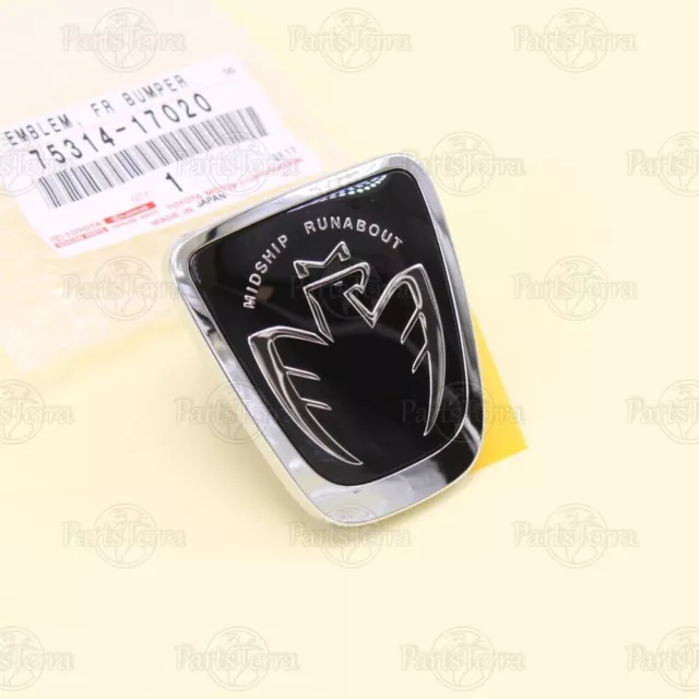 Genuine JDM Toyota  Front Bumper  MIDSHIP RUNABOUT Black Emblem  MR2 SPYDER MR-S