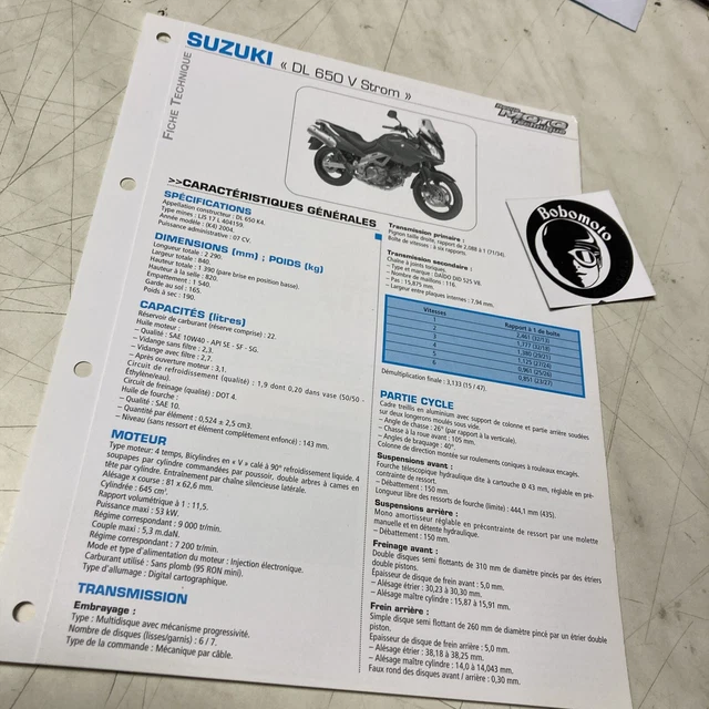 Suzuki DL650 V Strom K4 2004 DL 650 Scheda Tecnica Motocicletta Sospensione