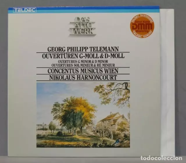 2 LP. Telemann. Concentus Musicus Wien, Nikolaus Harnoncourt. Dar