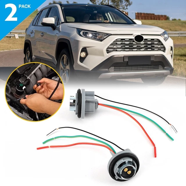 4x Universal Pigtail Wire Female Socket 1157 U Two Harness Stop Brake Replace