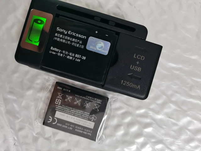 BST-39 Battery + LCD Charger for Sony Ericsson TM717 T707 W380 W380a W518 W518a