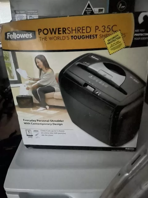 Fellowes Powershred P-35C Shredder Cross Cut DIN P-4