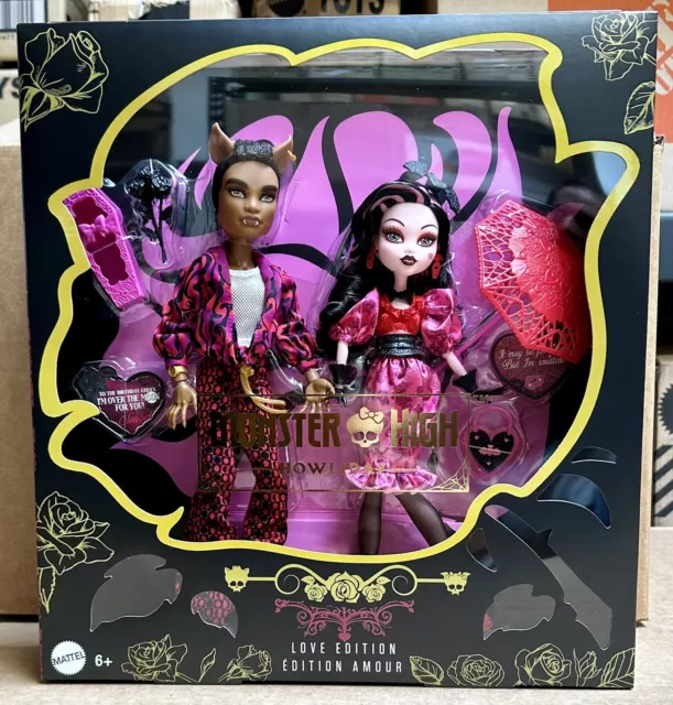 2024 MONSTER HIGH Howliday Draculaura and Clawd Wolf Edition 2Pack