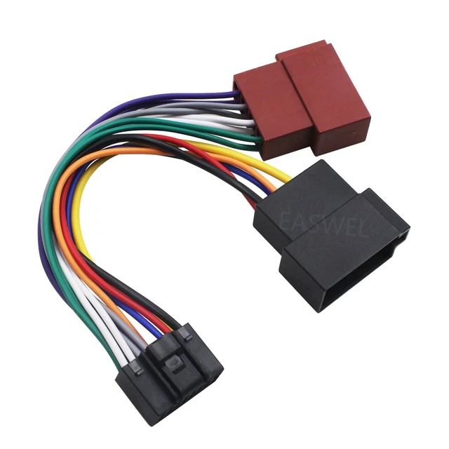 Autoradio Kabel Radio Adapter Stecker DIN ISO 16 Pin Geeignet Für