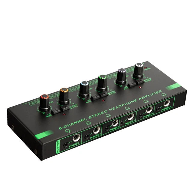 YGiTK Amplificateur De Casque, Mono/Stéréo 4 Canaux YGiTK Amplificateur De Casque, Mono/Stéréo 4 Canaux