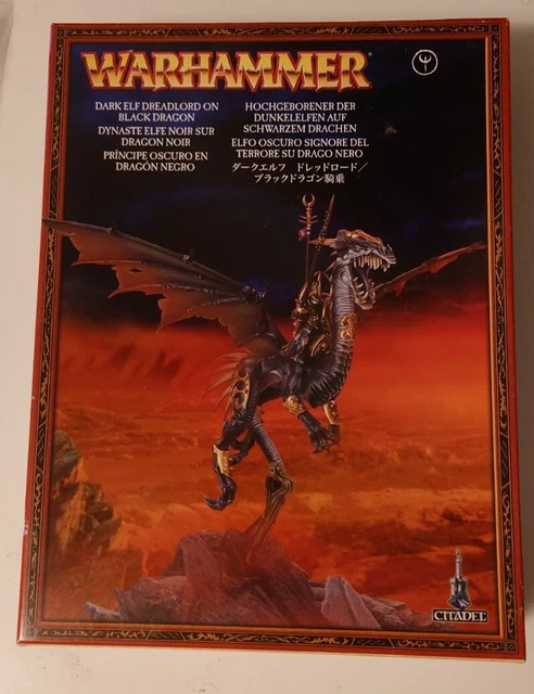 WARHAMMER FANTASY DARK Elf Dreadlord On Black Dragon Nuovo con scatola ...