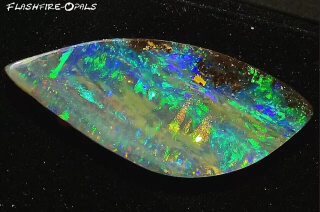 68,4ct Gemme Roche Opale Brillance 5 Grün-gold-blau-rot ! Video Flashfire-Opals