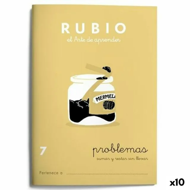 Mathematik-Heft Rubio Nº 7 A5 Spanisch 20 Bettlaken [10 Stück]