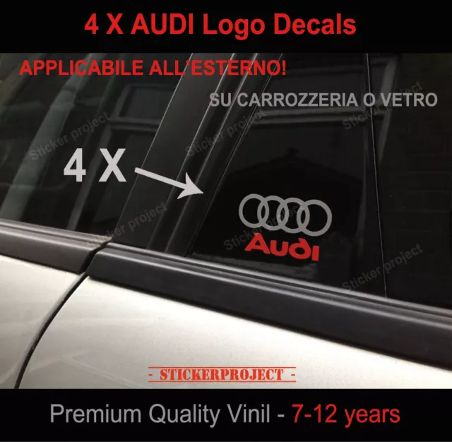  S-Line - Logo autocollants, Pièces d'origine Audi A3