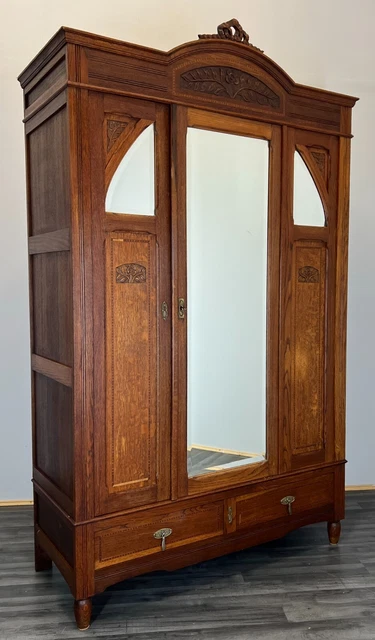 Impressive Antique French Armoire Wardrobe with mirrors (LOT 2595)