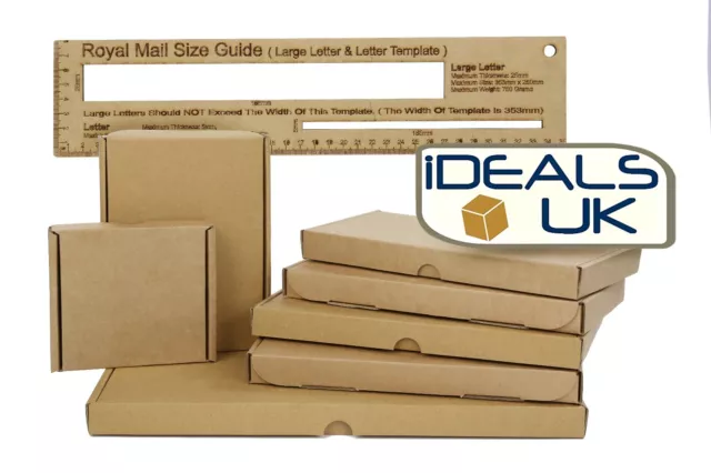 Royal Mail Large Letter Cardboard Postal Mailing PiP Boxes-Mini A6 DL A5 A4-RM48