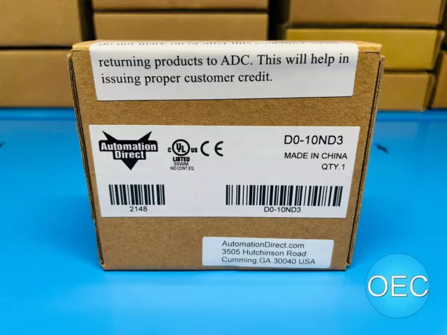 Automation Direct D0-10ND3 Discrete Input Module - New in Box