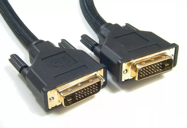 Astrotek DVI-D Cable 5m - 24+1 pins Male to Male Dual Link 30AWG OD8.6mm Gold...