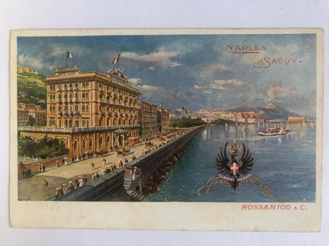 Cartolina Pubblicitaria Hotel Le Savoy Rossanigo Riviera Napoli c5