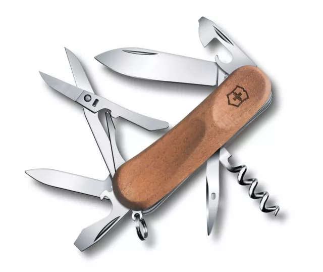 Victorinox Evowood 14 - Couteau Suisse De Poche - Noyer 85 Mm - 13 Fonctions