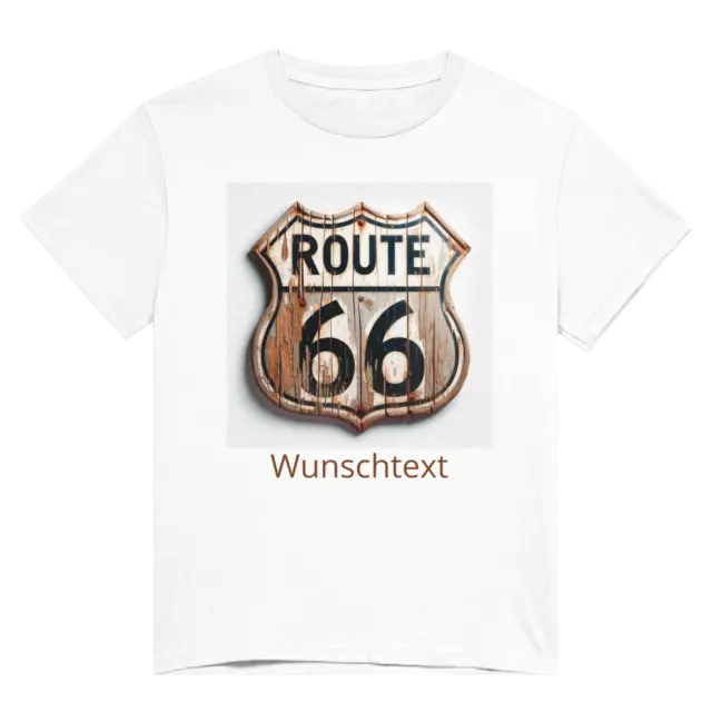 Route US 66 America Highway Straße Street USA Biker America T-Shirt S-5XL