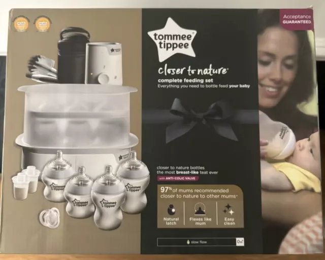 Tommee Tippee Complete Baby Bottle Feeding Set, Newborn, Closer to Nature 99p NR