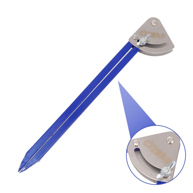 Brújulas de aleación transportador de metal acero inoxidable transportador herramienta azul acero