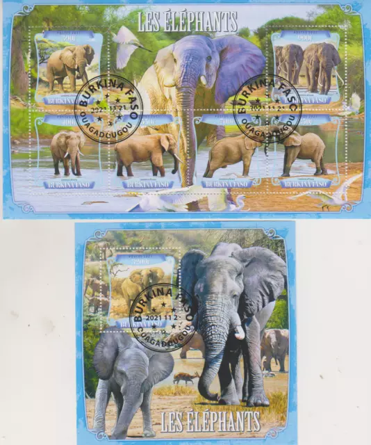 Elefanten Burkina Faso gestempelt 6710