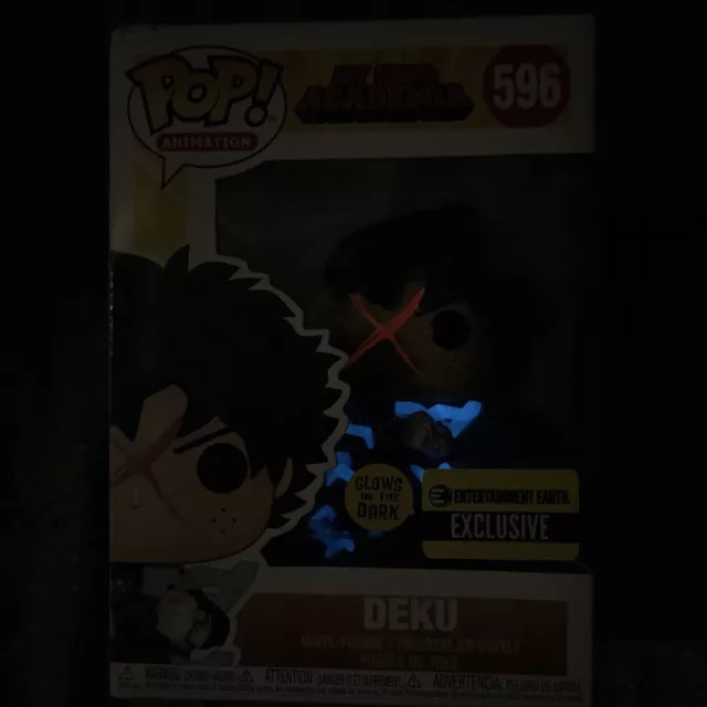 DEKU Full Cowl Glow-in-the-Dark Funko POP My Hero Academia GITD #596 Exclusive