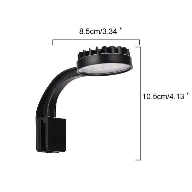 1pc Small Fish Tank Light Aquarium LED Lighting Aquatic Plants USB Clip-on F