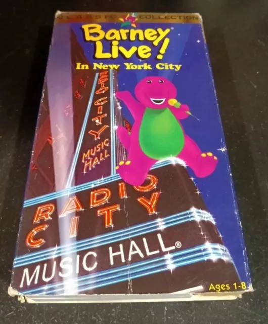 VHS BARNEY LIVE! In New York City Radio City Music Hall VHS Video Tape ...